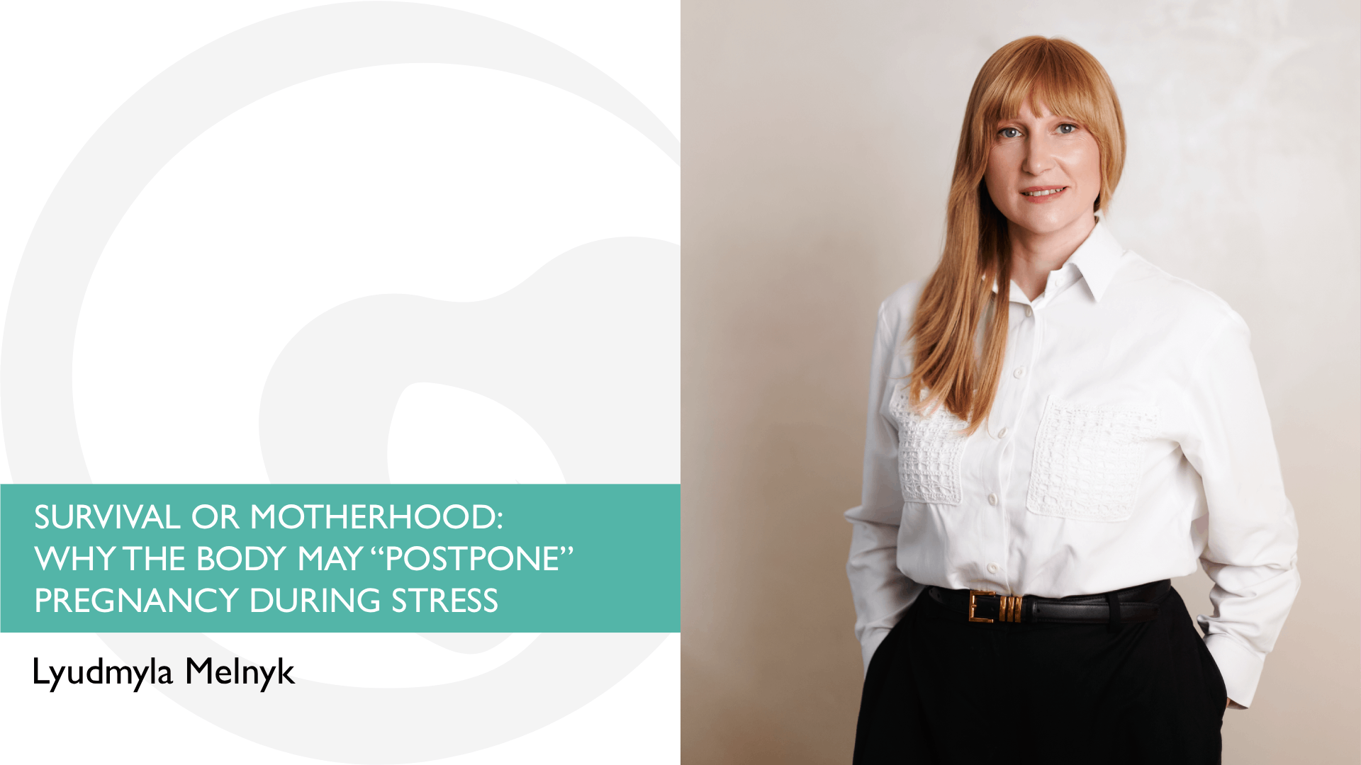 SURVIVAL OR MOTHERHOOD: WHY THE BODY MAY “POSTPONE” PREGNANCY DURING STRESS